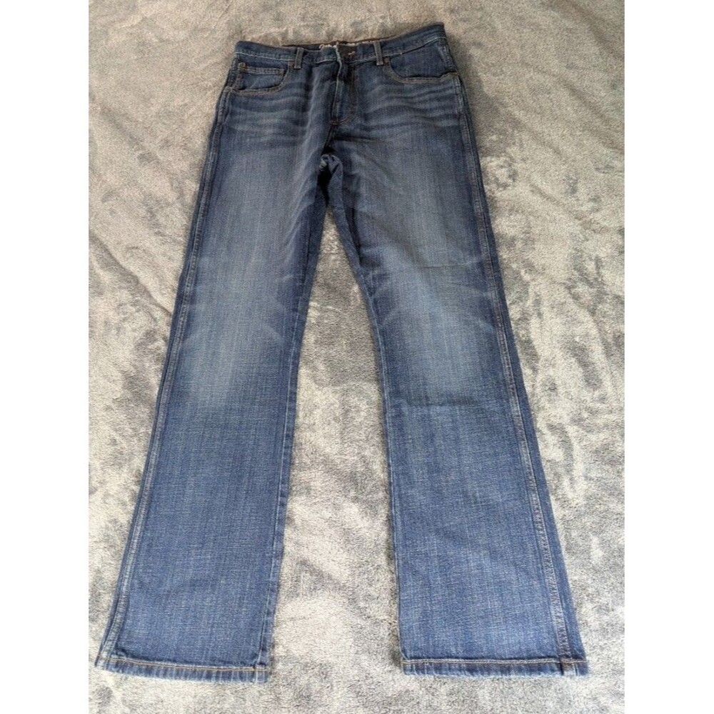 Wrangler Retro Relaxed Boot Jeans Mens 36x34 Blue Denim Western 1947 Pocket